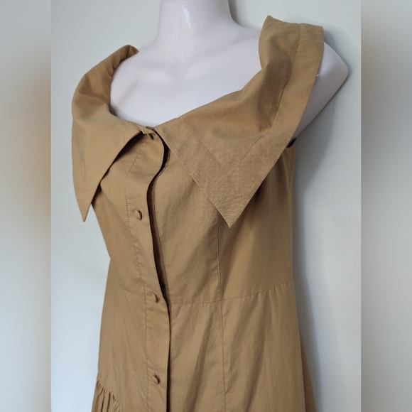 Karen Millen Organic Cotton Off The Shoulder Dress 2 - Picture 7 of 14